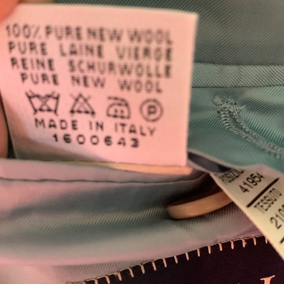 CANALI 100% New Wool Blue 2 Button Suit Sport Coat Blue 52R Italy 42R US 13220 - Picture 7 of 16